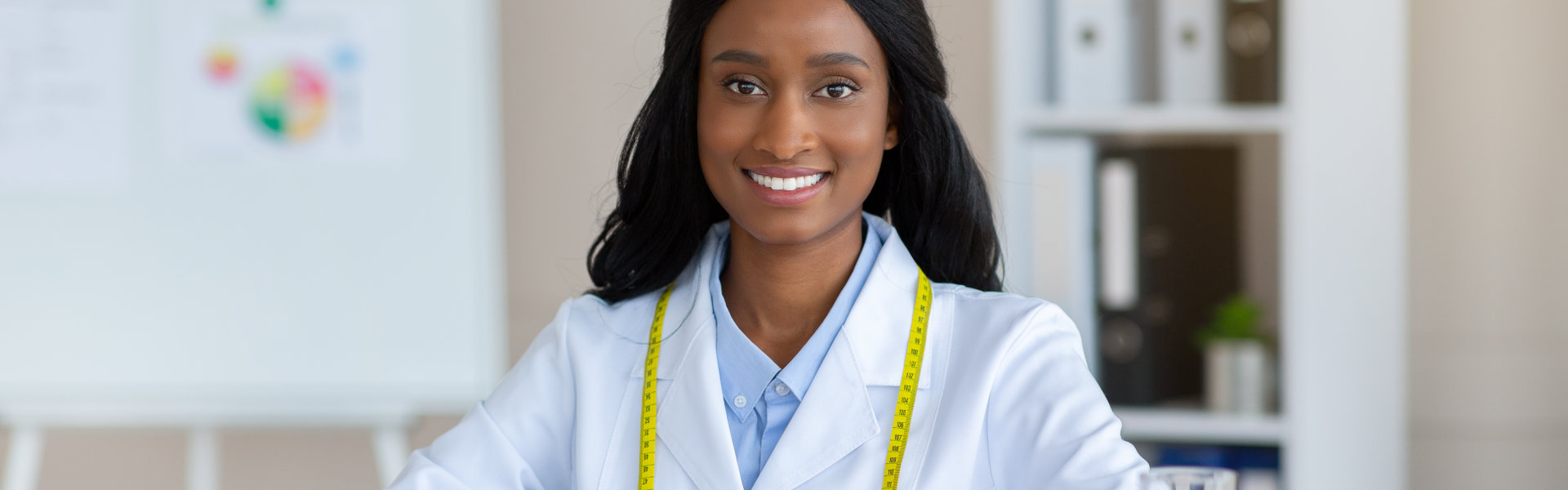 female doctor smiling